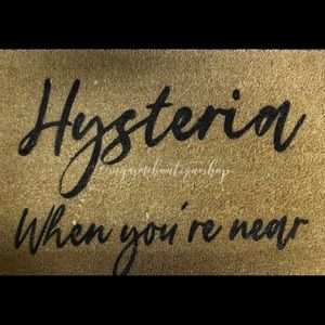 Hysteria Door Mat Def Leppard inspired